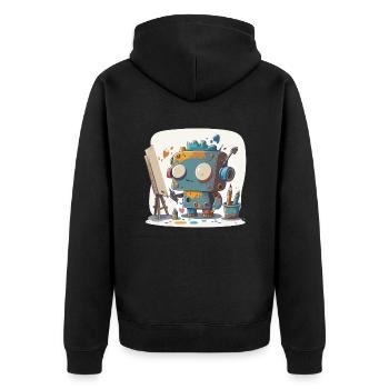 Chef-d’œuvre de robot - Veste à capuche bio Premium Unisexe - noir - Dos - Nico (187cm)