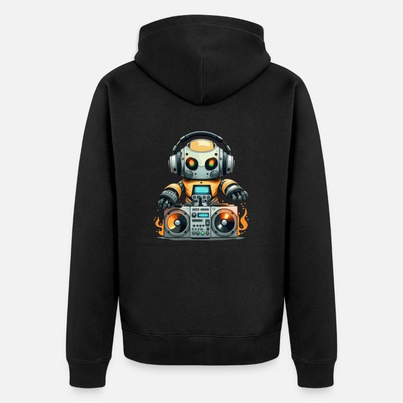 DJbot - Veste à capuche bio Premium Unisexe - noir