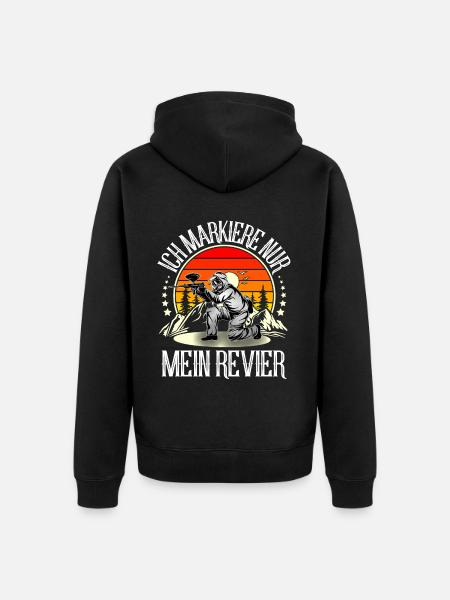 Paintball - Unisex Premium Bio Zip Hoodie - Schwarz