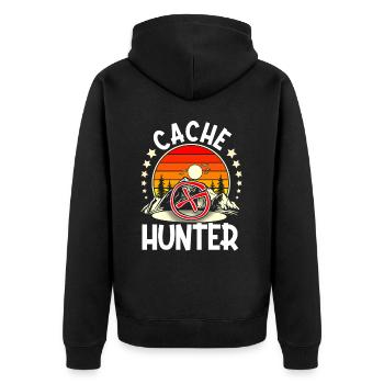 Géocaching Geocacher Geocache - Veste à capuche bio Premium Unisexe - noir - Dos - Nico (187cm)