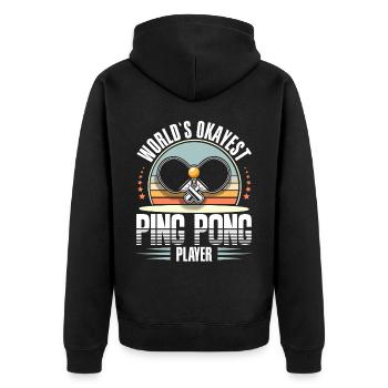 Table Tennis Ping Pong - Veste à capuche bio Premium Unisexe - noir - Dos - Nico (187cm)