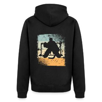 Eishockey Hockey sur glace - Veste à capuche bio Premium Unisexe - noir - Dos - Nico (187cm)