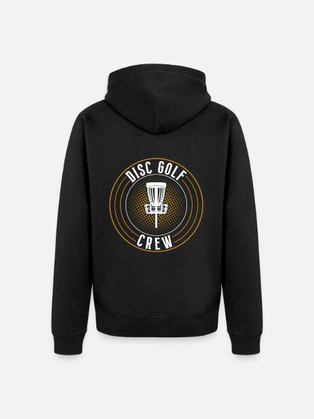 Discgolf Disc Golf Crew Team - Unisex Premium Organic Zip Hoodie - black