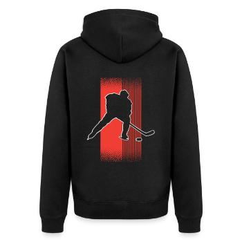 Eishockey Hockey sur glace - Veste à capuche bio Premium Unisexe - noir - Dos - Nico (187cm)