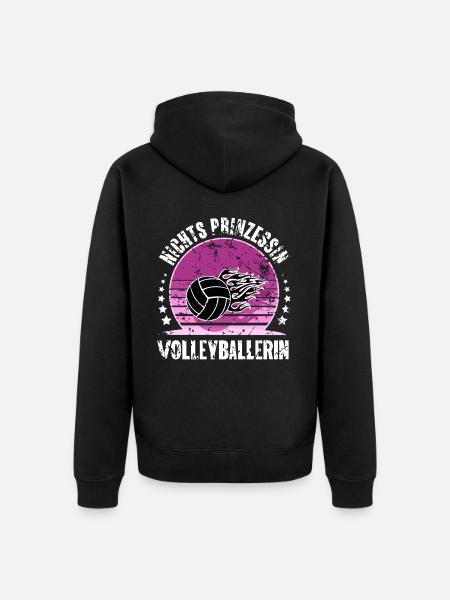 Volleyball - Unisex Premium Bio Zip Hoodie - Schwarz