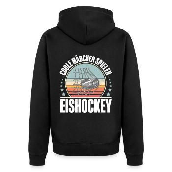 Eishockey Hockey sur glace - Veste à capuche bio Premium Unisexe - noir - Dos - Nico (187cm)