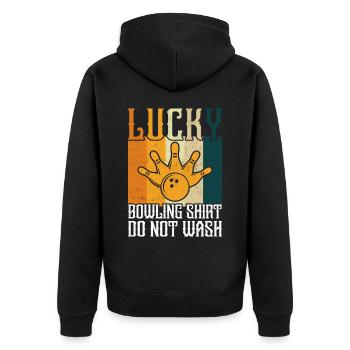 Bowling - Veste à capuche bio Premium Unisexe - noir - Dos - Nico (187cm)