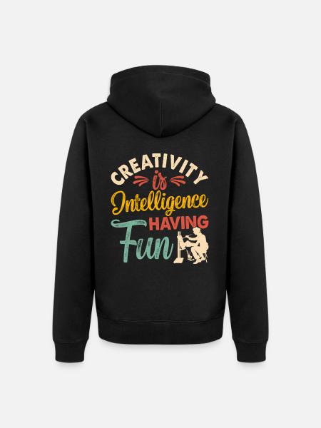 Artist - Unisex Premium Organic Zip Hoodie - black