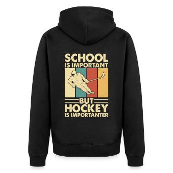 Eishockey Hockey sur glace - Veste à capuche bio Premium Unisexe - noir - Dos - Nico (187cm)