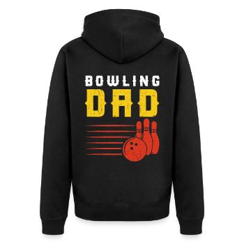 Bowling - Veste à capuche bio Premium Unisexe - noir - Dos - Nico (187cm)