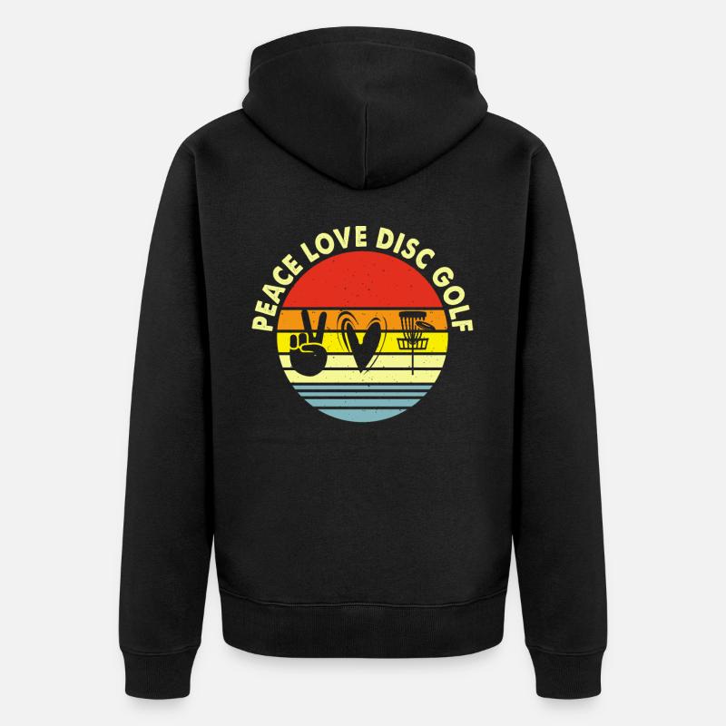 Discgolf Disc Golf - Veste à capuche bio Premium Unisexe - noir