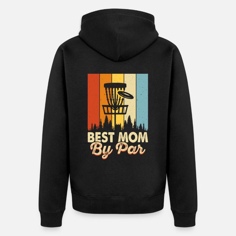 Discgolf Disc Golf - Unisex Premium Bio Zip Hoodie - Schwarz