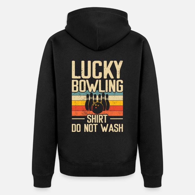 Bowling - Veste à capuche bio Premium Unisexe - noir