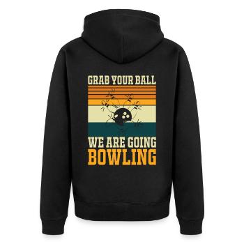 Bowling - Veste à capuche bio Premium Unisexe - noir - Dos - Nico (187cm)
