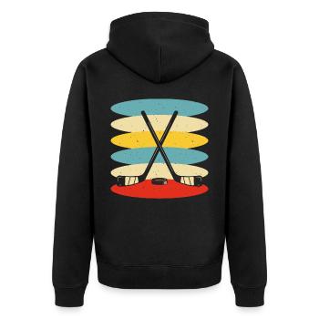 Kayak Kayaker Kayaker - Unisex Premium Organic Zip Hoodie - black - Back - Nico (187cm)