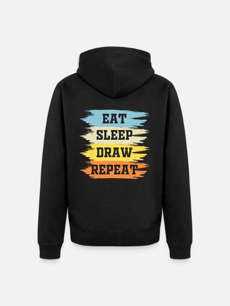 Artist - Unisex Premium Organic Zip Hoodie - black