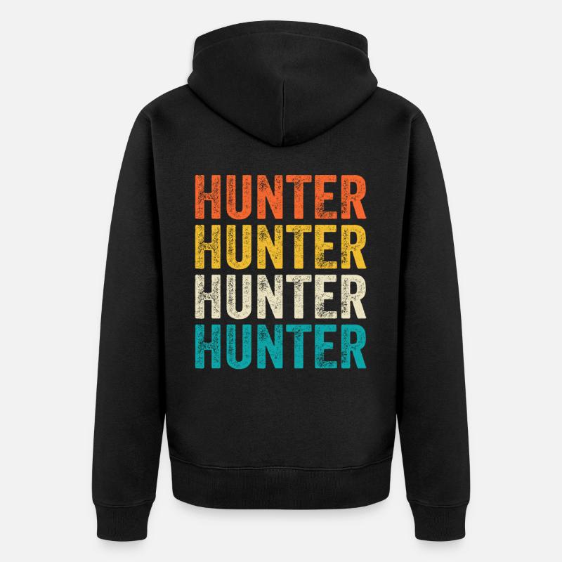 Chasseurs de chasse - Veste à capuche bio Premium Unisexe - noir