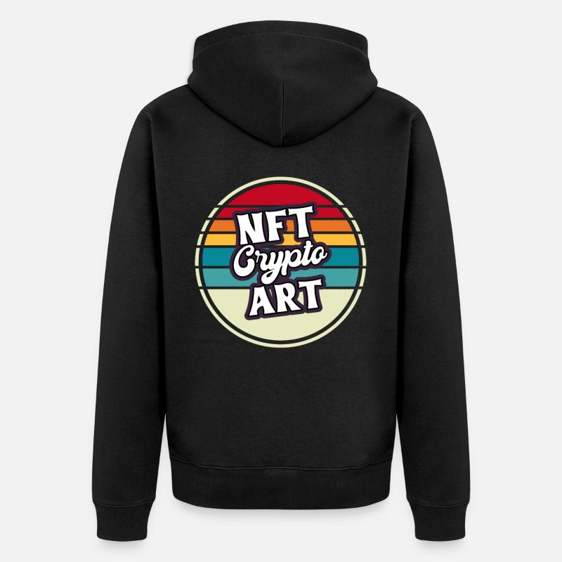 NFT - Unisex Premium Bio Zip Hoodie - Schwarz