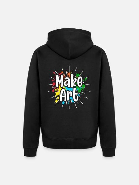 Artist - Unisex Premium Organic Zip Hoodie - black