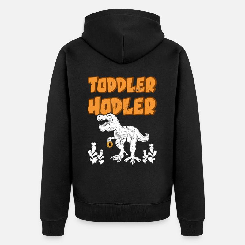 Krypto Kryptowährung - Unisex Premium Bio Zip Hoodie - Schwarz