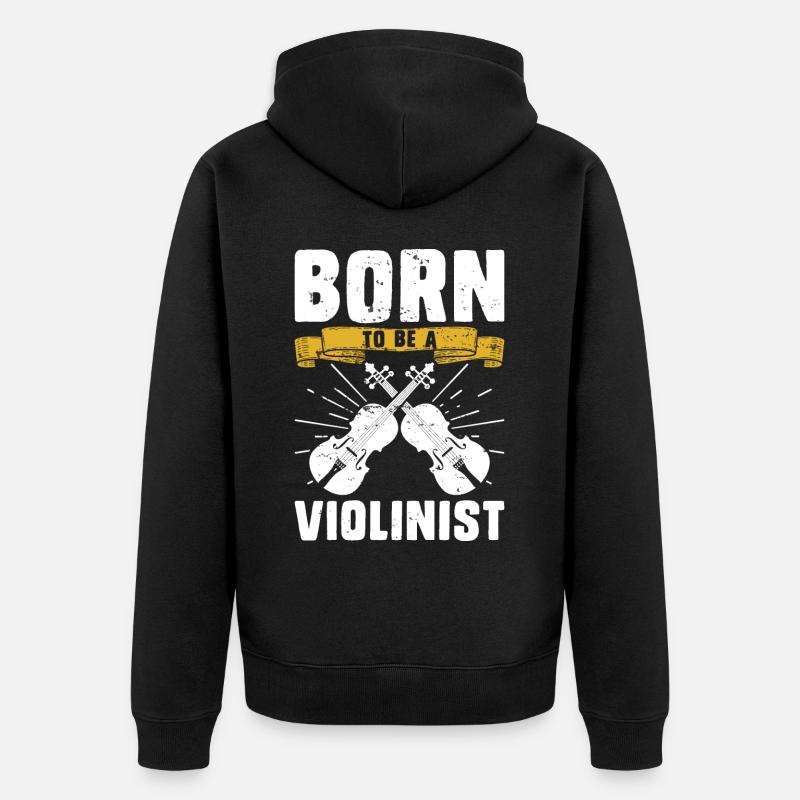 Violoniste violoniste - Veste à capuche bio Premium Unisexe - noir