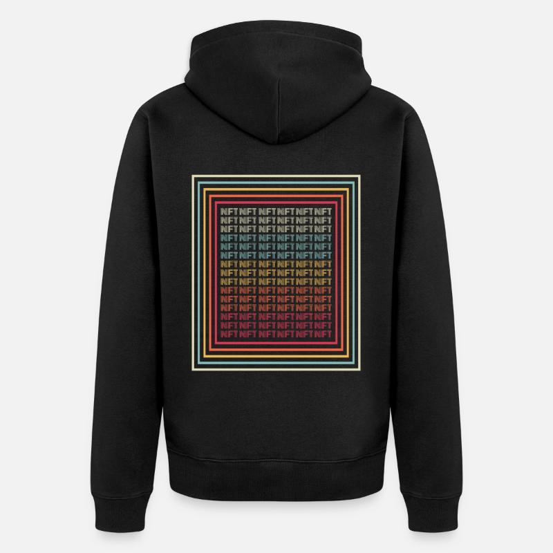 NFT - Unisex Premium Bio Zip Hoodie - Schwarz