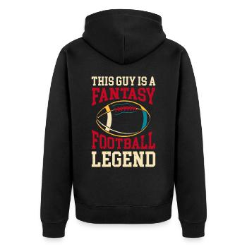 Fantasy Football - Veste à capuche bio Premium Unisexe - noir - Dos - Nico (187cm)