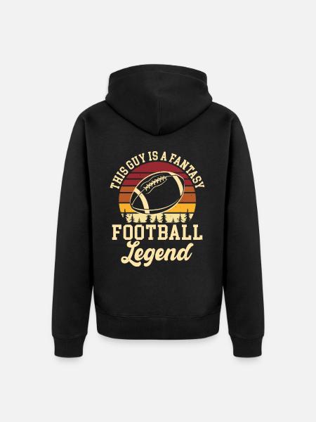 Fantasy Football - Unisex Premium Organic Zip Hoodie - black