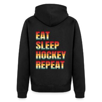 Hockey - Veste à capuche bio Premium Unisexe - noir - Dos - Nico (187cm)