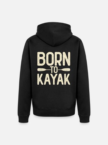 Kayak Kayaker Kayaker - Unisex Premium Organic Zip Hoodie - black
