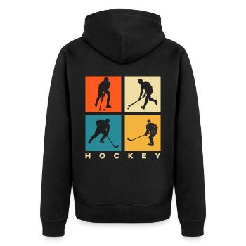 Hockey - Veste à capuche bio Premium Unisexe - noir - Dos - Nico (187cm)