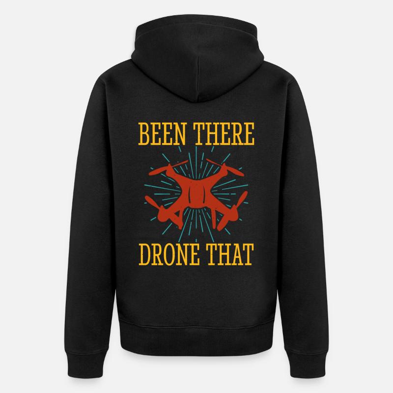 Drone - Veste à capuche bio Premium Unisexe - noir