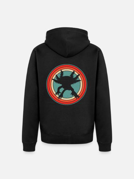 Axolotl - Unisex Premium Organic Zip Hoodie - black