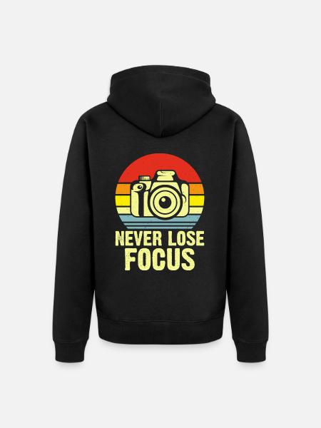 Photographer - Unisex Premium Organic Zip Hoodie - black