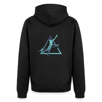 Ultimate Frisbee, Urbain & Lifestyle - Veste à capuche bio Premium Unisexe - noir - Dos - Nico (187cm)