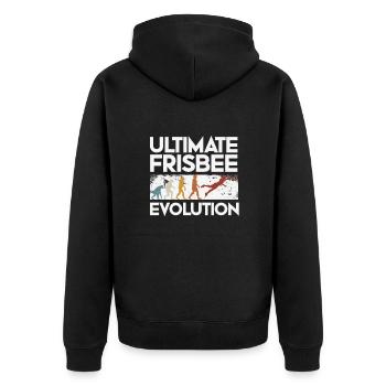 Évolution ultime du frisbee - Veste à capuche bio Premium Unisexe - noir - Dos - Nico (187cm)