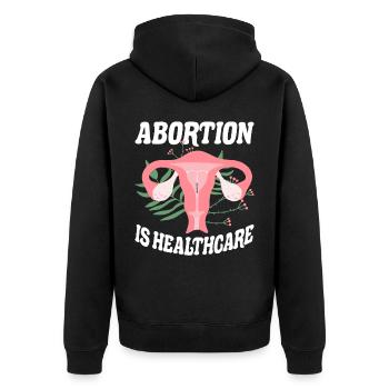 Femmes Avortement Féminisme Égalité - Veste à capuche bio Premium Unisexe - noir - Dos - Nico (187cm)