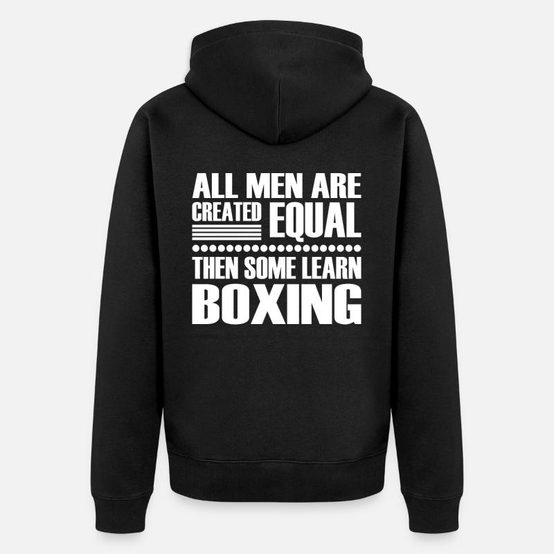 Kickboxing Karaté Boxe - Veste à capuche bio Premium Unisexe - noir
