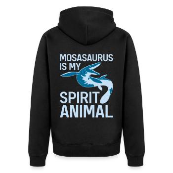 Biologiste marin Mosasaurus Time Dinosaures - Veste à capuche bio Premium Unisexe - noir - Dos - Nico (187cm)