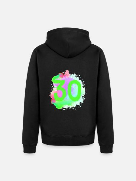 30 Nombre d’objets blob - Veste à capuche bio Premium Unisexe - noir