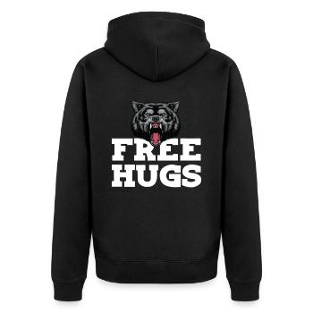 Wolf Embrace Wild Dog Full Moon Wolf Pack - Veste à capuche bio Premium Unisexe - noir - Dos - Nico (187cm)