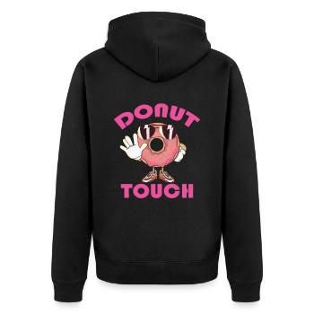 Journée des enfants Halloween Sweet Donut Touch - Veste à capuche bio Premium Unisexe - noir - Dos - Nico (187cm)