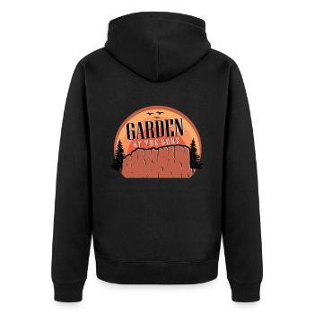 National Park Garden of the Gods Nature Lovers Colo - Unisex Premium Organic Zip Hoodie - black - Back - Nico (187cm)