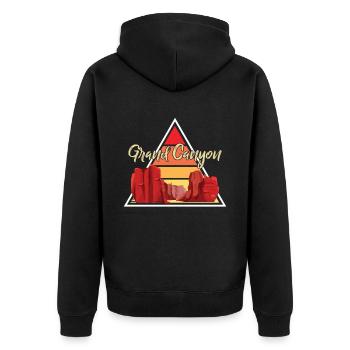Parc national du Grand Canyon Souvenir Colorado Campin - Veste à capuche bio Premium Unisexe - noir - Dos - Nico (187cm)