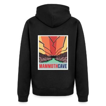 Mammoth Cave Retro National Park Souvenir Kentucky - Veste à capuche bio Premium Unisexe - noir - Dos - Nico (187cm)