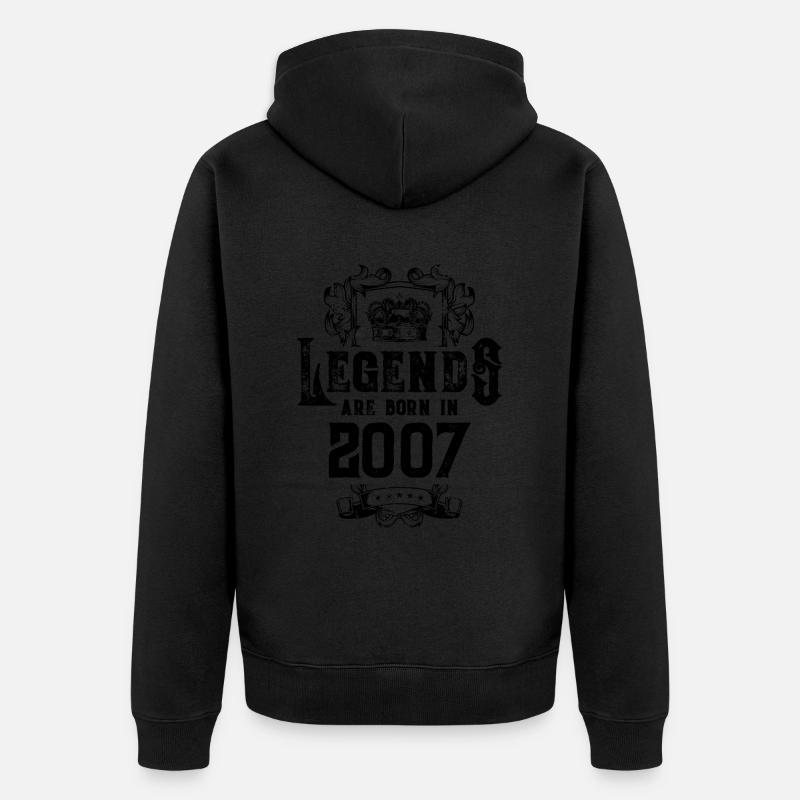 Anniversaire des légendes 2007 - Veste à capuche bio Premium Unisexe - noir