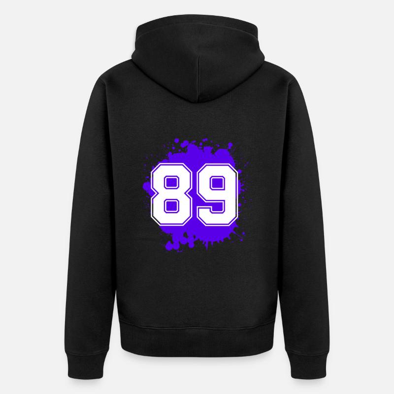 89 Nombre d’objets blob - Veste à capuche bio Premium Unisexe - noir