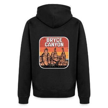 Bryce Canyon National Park Randonnée Nature Souvenir - Veste à capuche bio Premium Unisexe - noir - Dos - Nico (187cm)
