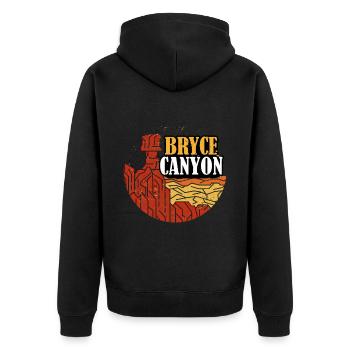 Bryce Canyon Utah National Park Randonnée souvenir - Veste à capuche bio Premium Unisexe - noir - Dos - Nico (187cm)