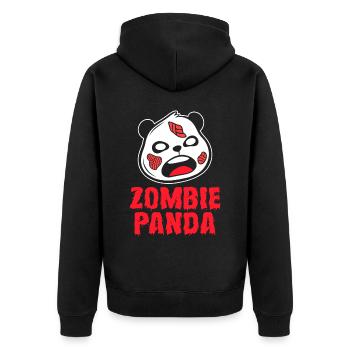 Panda animaux mignons pandas en bambou - Veste à capuche bio Premium Unisexe - noir - Dos - Nico (187cm)